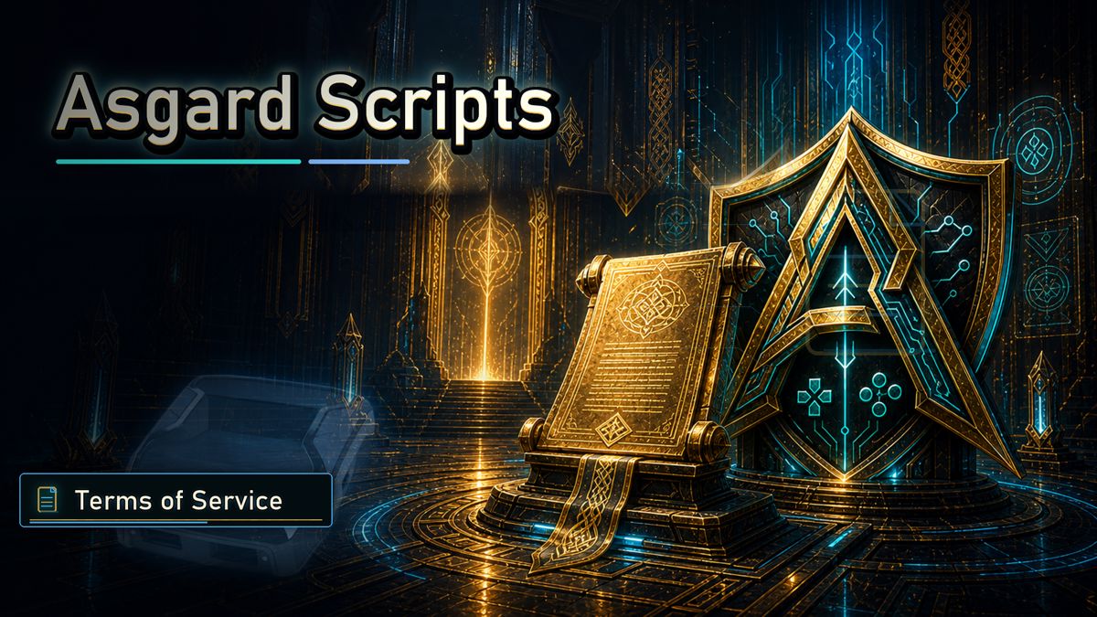 Terms of Service & Responsible Use — Asgard Scripts